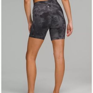 Lulu Lemon Align high rise biker short 6”Diamond Dye Pitch Grey Graphite Grey